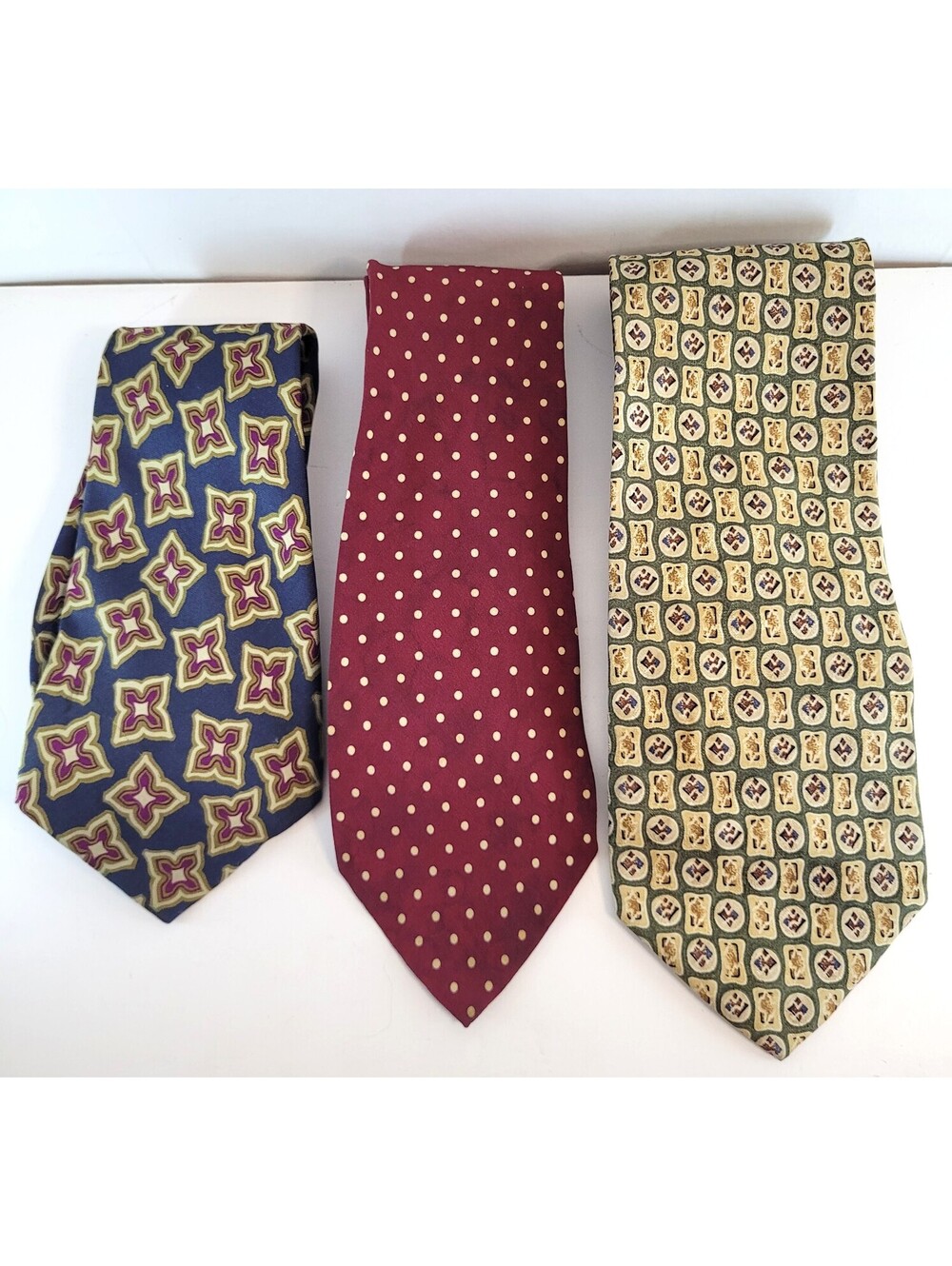 Hugo Boss Ralph Lauren Calvin Klein Men's Silk Tie Lot of 3 Designer Neckties